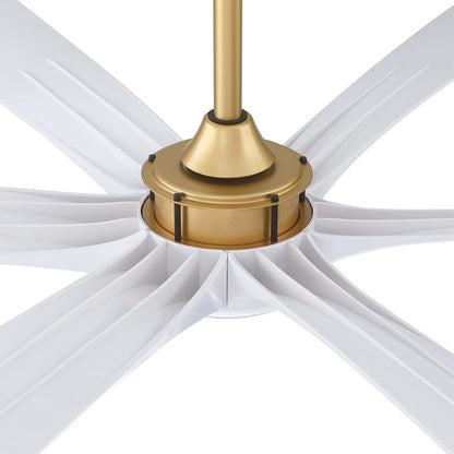 Ventilateur de plafond DC à 6 pales de 183 cm (72 pouces) en bois flotté avec éclairage et télécommande