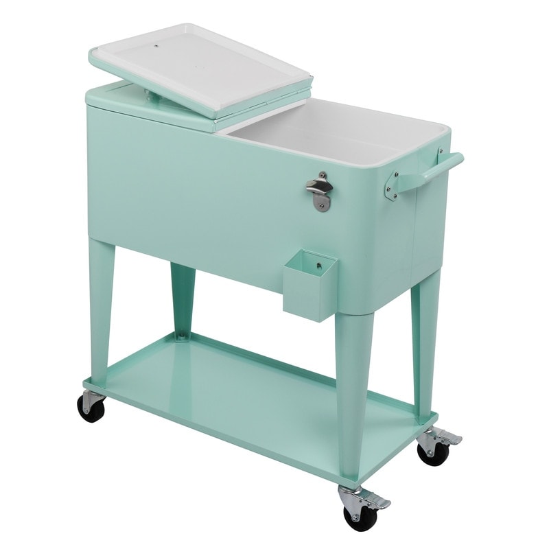 Réfrigérateur à spray en fonte de 80QT avec étagère