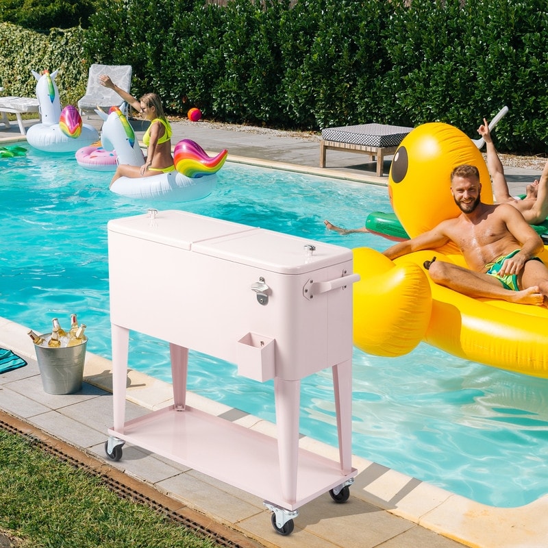 Réfrigérateur à spray en fonte de 80QT avec étagère