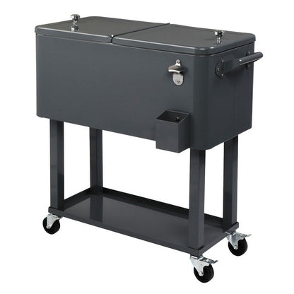 Réfrigérateur à spray en fonte de 80QT avec étagère