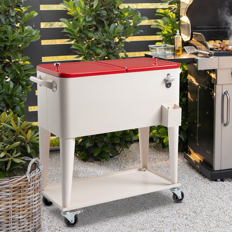 Réfrigérateur à spray en fonte de 80QT avec étagère