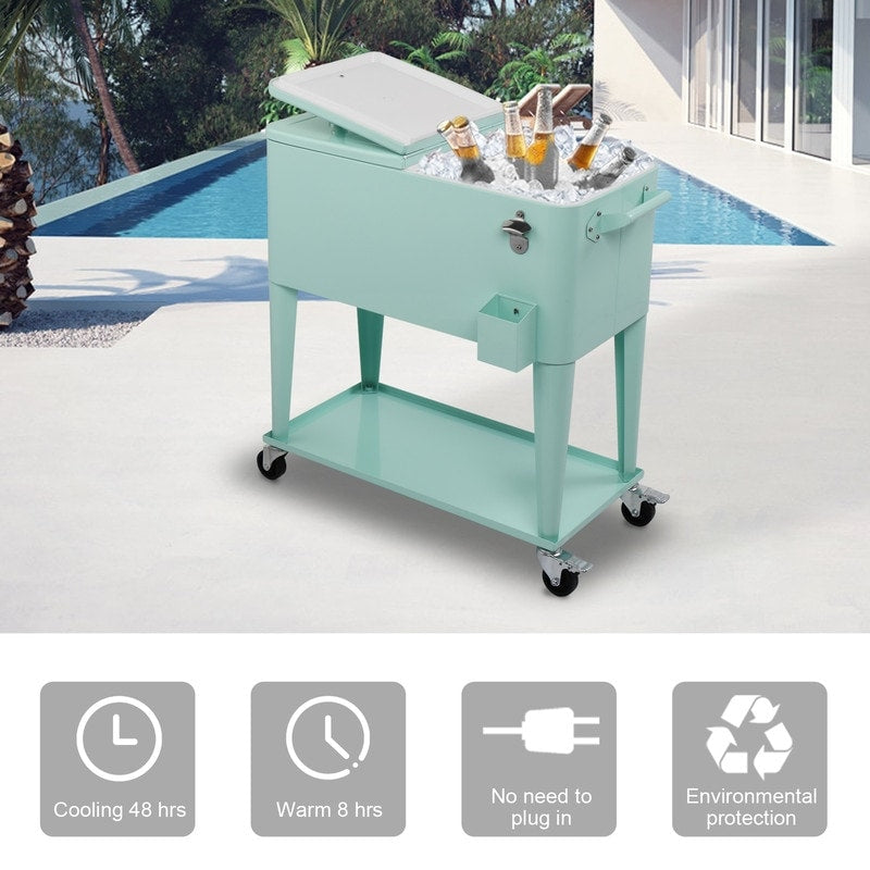 Réfrigérateur à spray en fonte de 80QT avec étagère