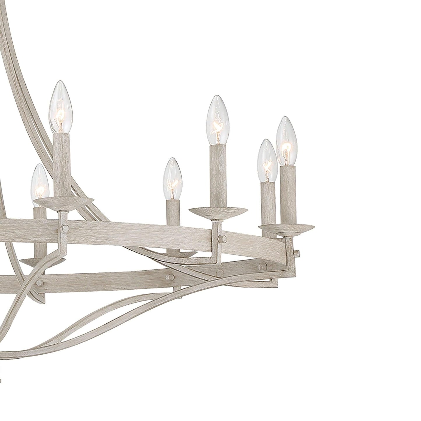 Luminaire à 12 lumières Fidenza, style ferme moderne, en forme de roue de chariot d'empire, avec certification UL - Diamètre 40'' * Hauteur 135''