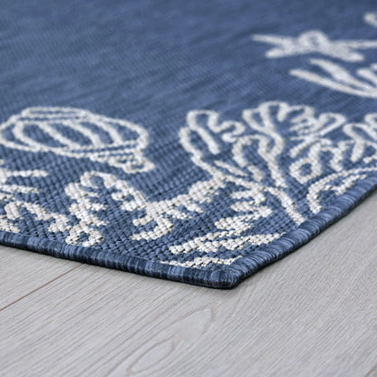 Exo Coastal Graphic Print Indoor/Outdoor Area Rug