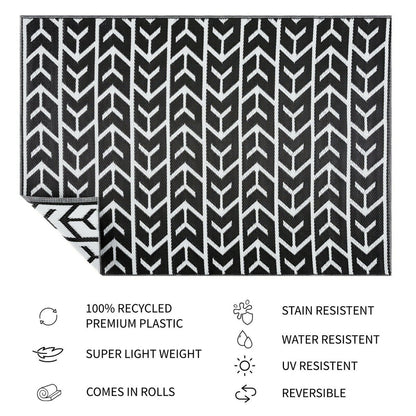 Amsterdam Design 100% Eco-friendly Lightweight Plastic Outdoor Mat/Rug