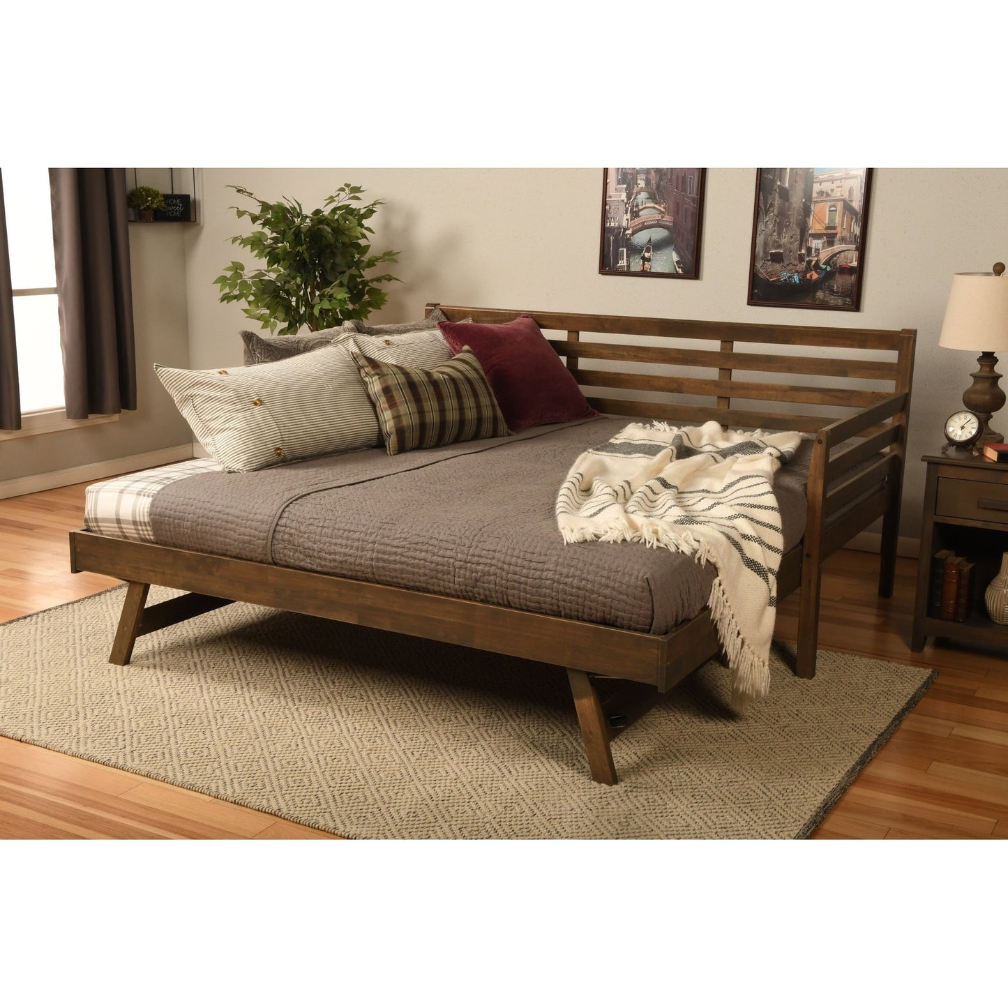 Canapé-lit Somette Boho avec lit escamotable supplémentaire (matelas non inclus)
