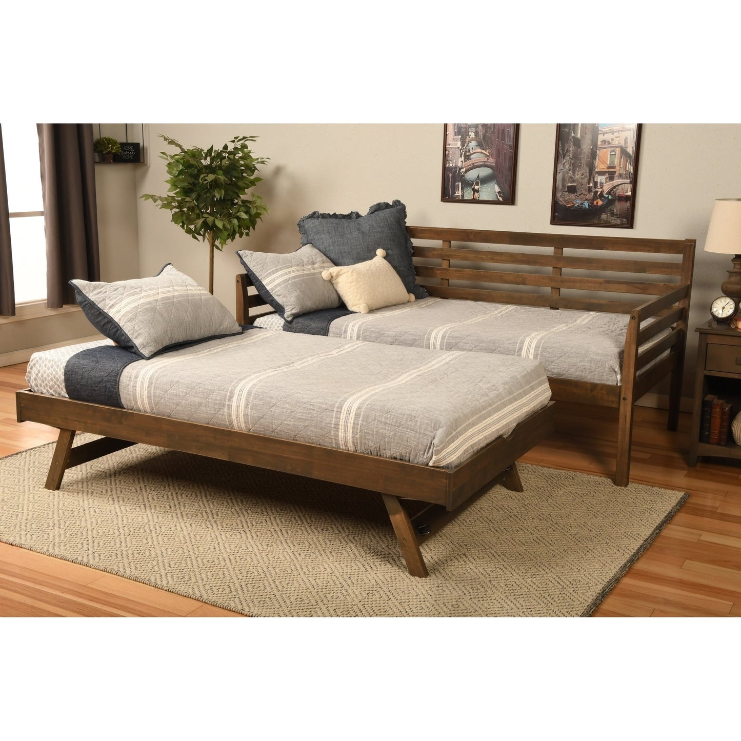 Canapé-lit Somette Boho avec lit escamotable supplémentaire (matelas non inclus)