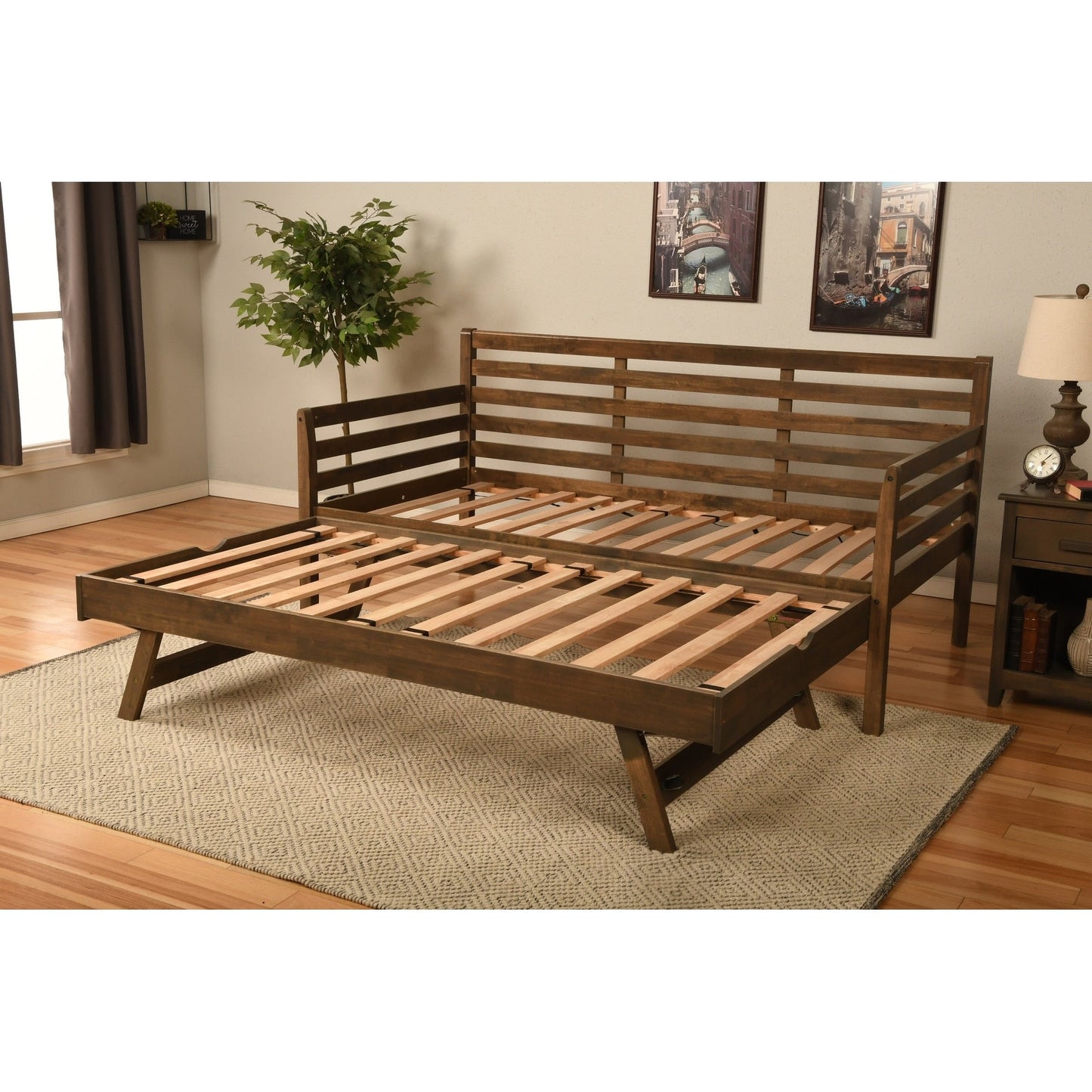 Canapé-lit Somette Boho avec lit escamotable supplémentaire (matelas non inclus)