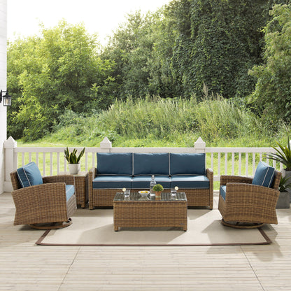 Ensemble canapé et fauteuil basculant pivotant Crosley Bradenton 5 pièces