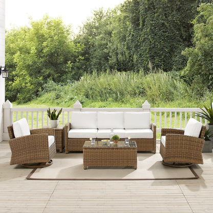 Ensemble canapé et fauteuil basculant pivotant Crosley Bradenton 5 pièces