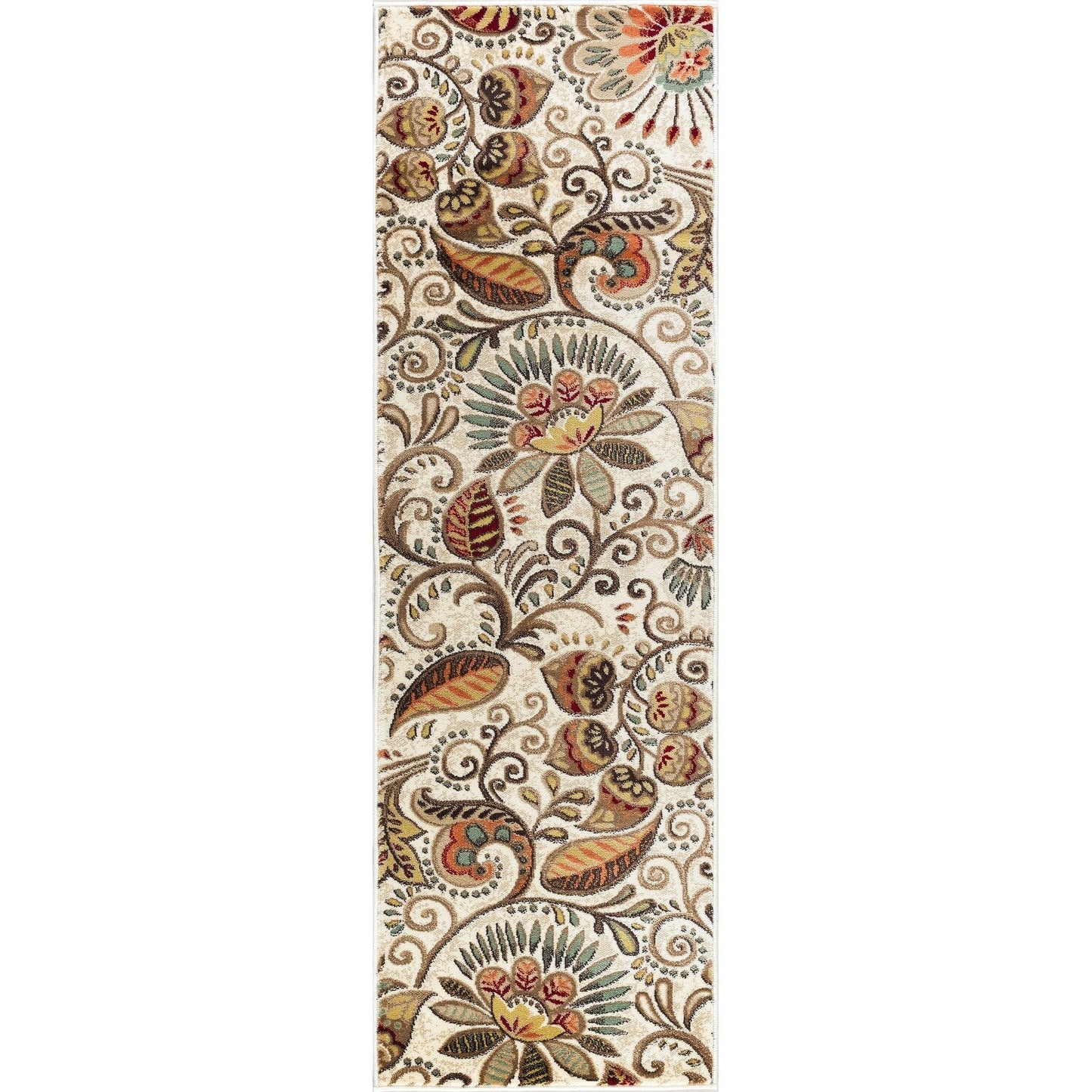 Caprice Mid-Century Modern Floral Indoor Area Rug