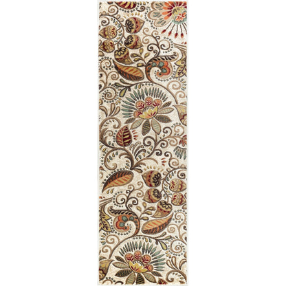 Caprice Mid-Century Modern Floral Indoor Area Rug