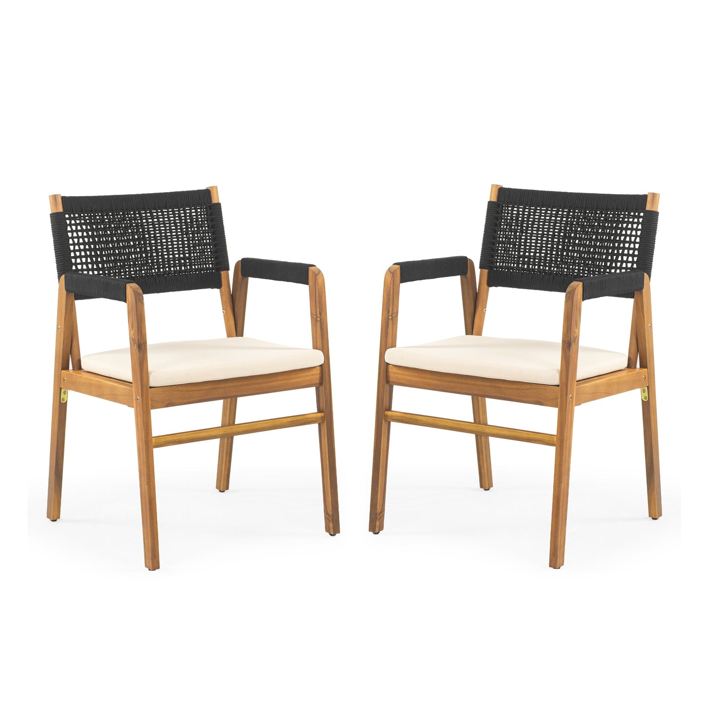Ensemble de repas Captef pour extérieur, 5 pièces, en bois d'acacia, par Christopher Knight Home