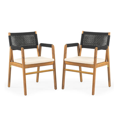 Ensemble de repas Captef pour extérieur, 5 pièces, en bois d'acacia, par Christopher Knight Home