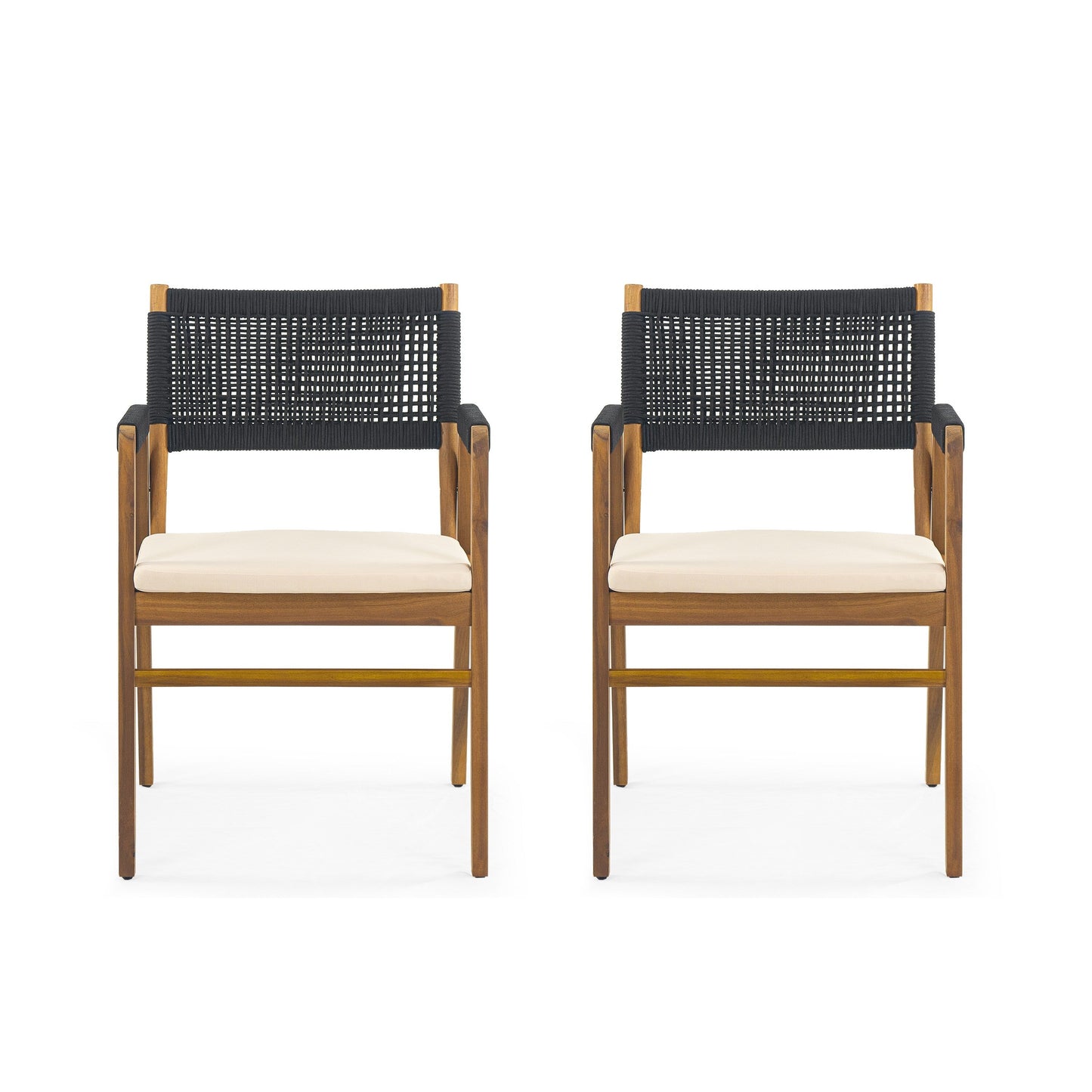 Ensemble de repas Captef pour extérieur, 5 pièces, en bois d'acacia, par Christopher Knight Home