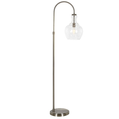 Lampe de sol à arc Verona avec abat-jour en verre