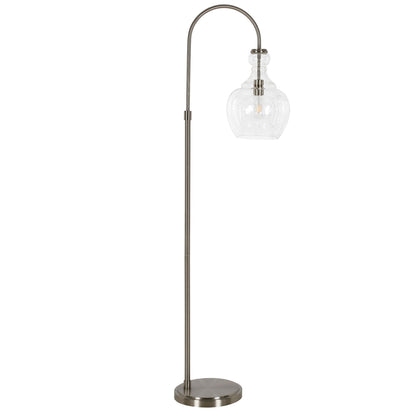 Lampe de sol à arc Verona avec abat-jour en verre