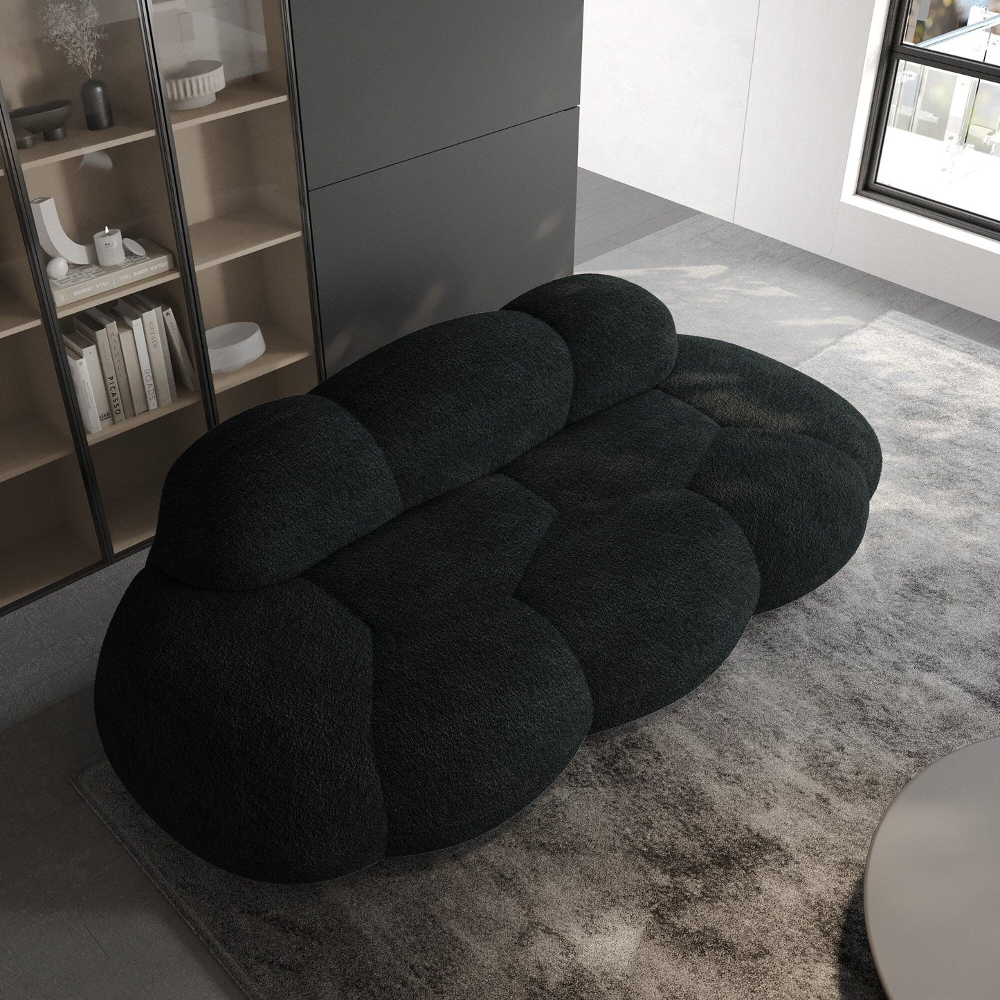 Canapés en forme de nuage pour le salon, canapé moderne et confortable à compression, canapé de loisirs en forme de nuage pour la chambre à coucher, appartement.