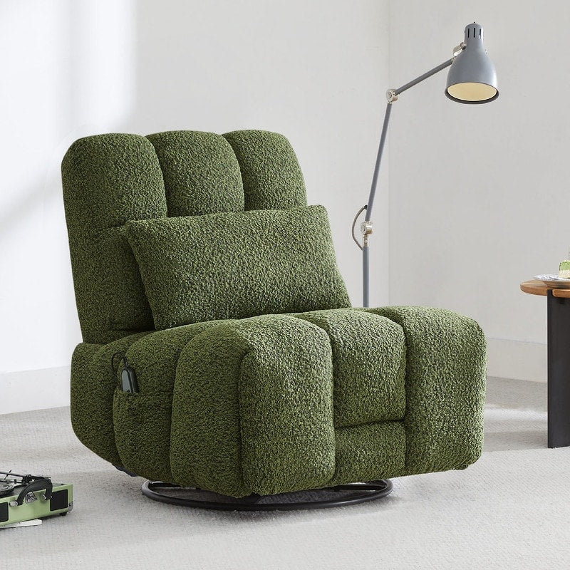 Fauteuil inclinable pivotant et oscillant Cole Power avec support lombaire