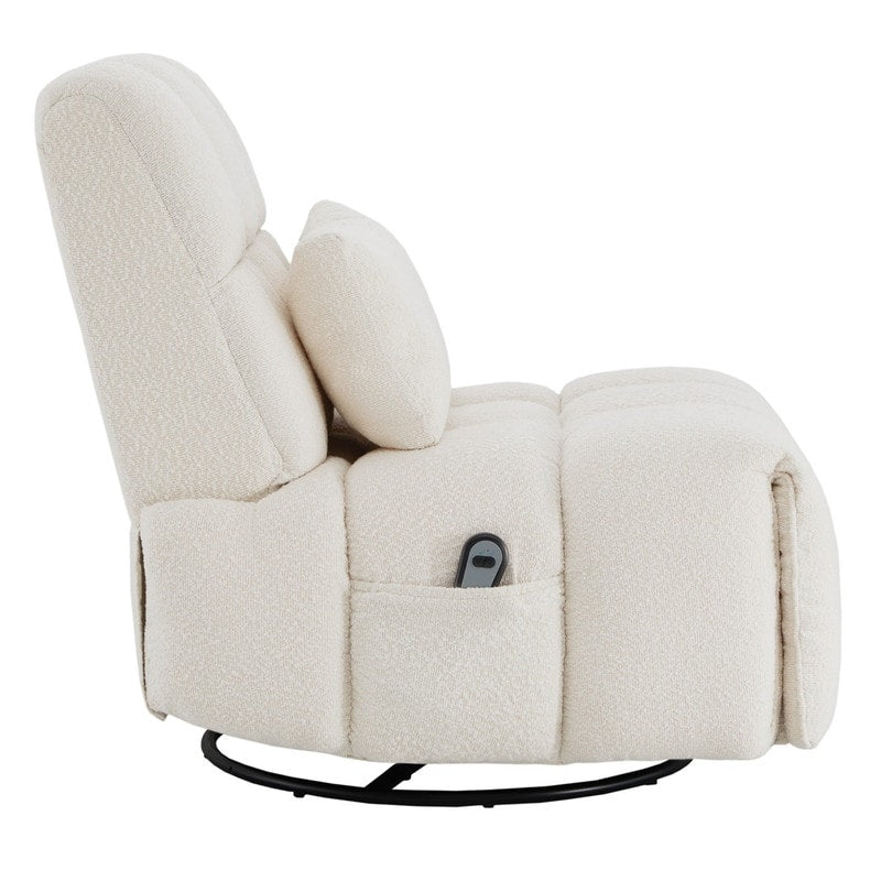 Fauteuil inclinable pivotant et oscillant Cole Power avec support lombaire