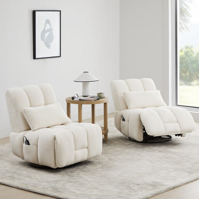 Fauteuil inclinable pivotant et oscillant Cole Power avec support lombaire