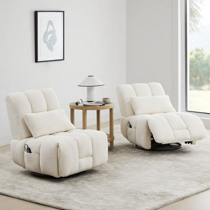 Fauteuil inclinable pivotant et oscillant Cole Power avec support lombaire