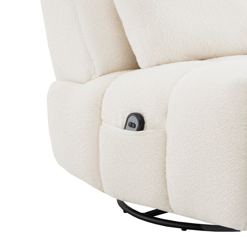 Fauteuil inclinable pivotant et oscillant Cole Power avec support lombaire