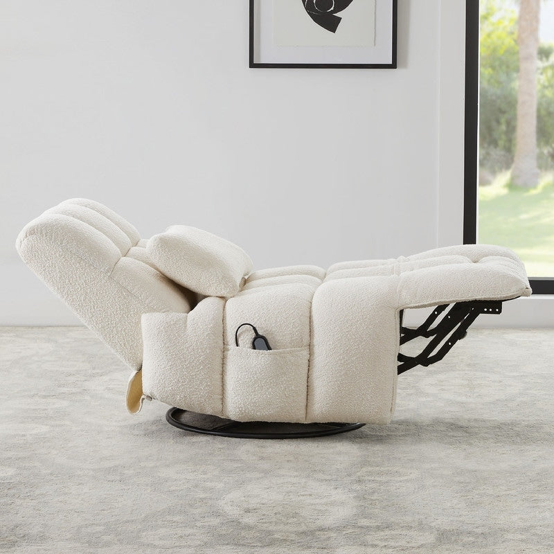 Fauteuil inclinable pivotant et oscillant Cole Power avec support lombaire
