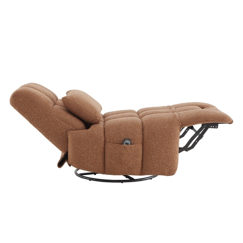 Fauteuil inclinable pivotant et oscillant Cole Power avec support lombaire