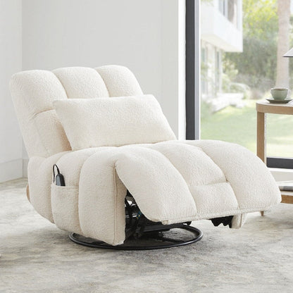 Fauteuil inclinable pivotant et oscillant Cole Power avec support lombaire