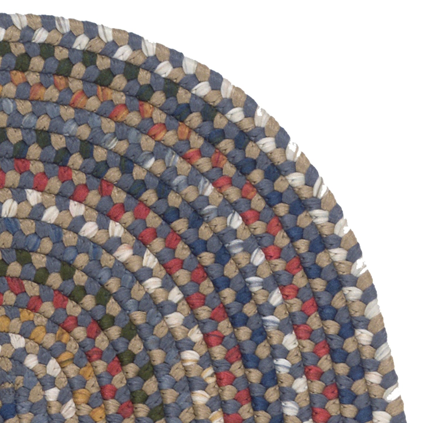 Colonial Mills Wayland Handmade Farmhouse Multicolor Braided Oval Rug