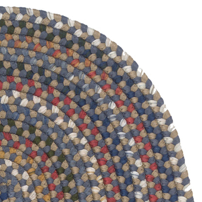 Colonial Mills Wayland Handmade Farmhouse Multicolor Braided Oval Rug