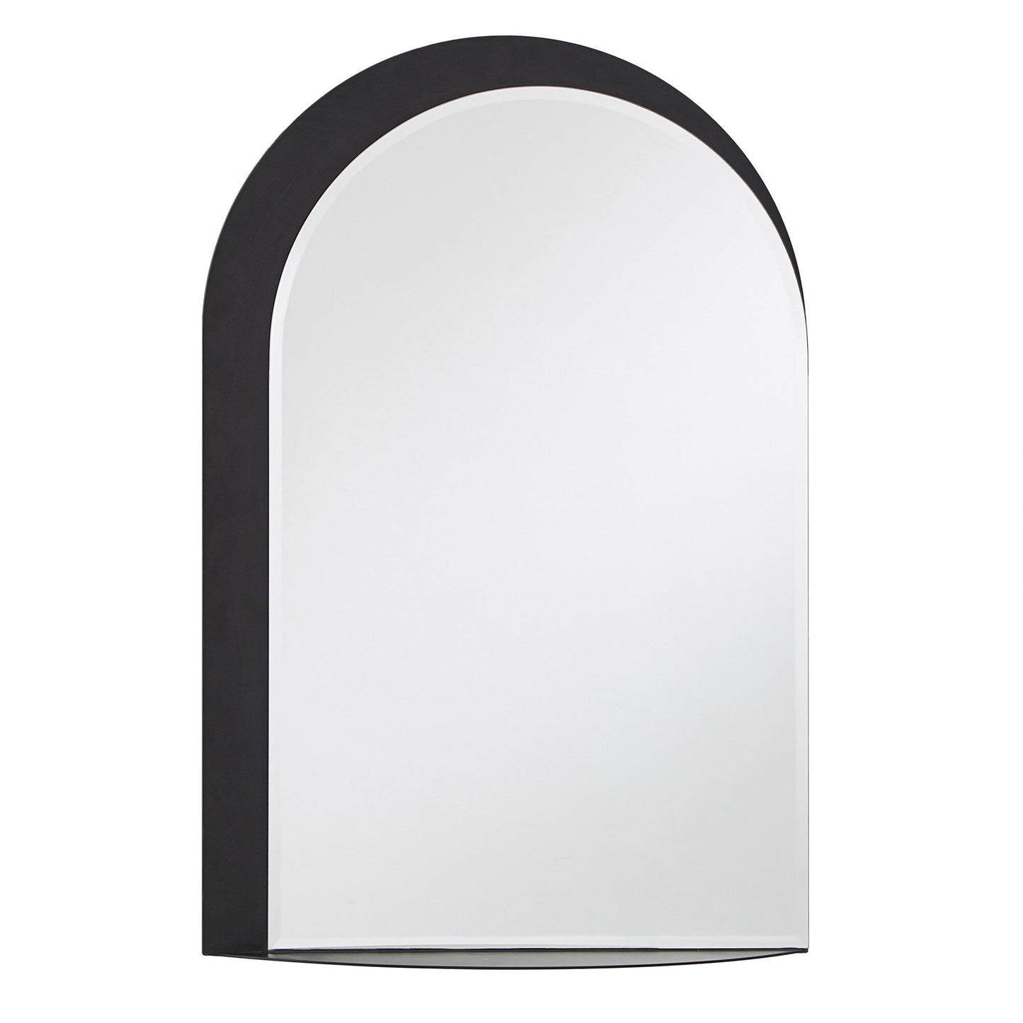 Miroir mural en métal à arche avec étagère Concord de iNSPIRE Q Bold