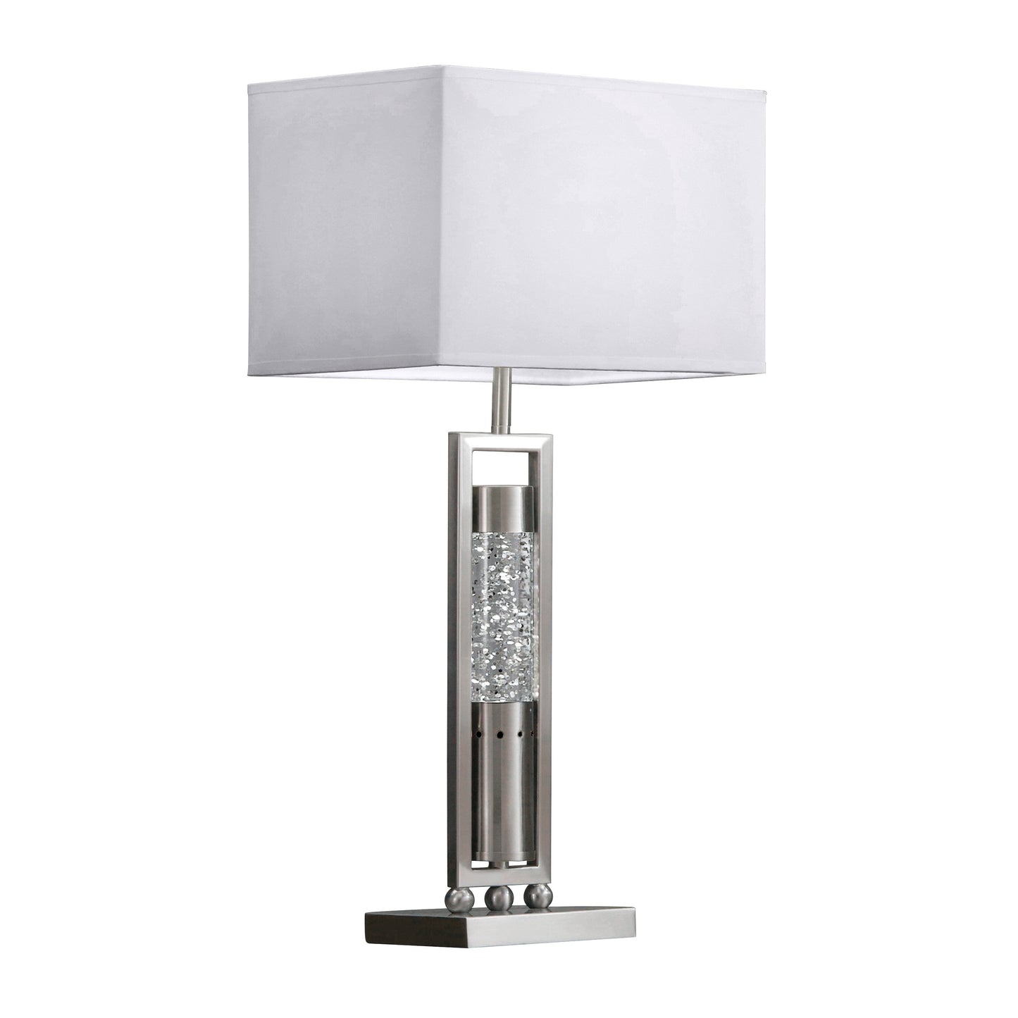 Lampe de table rectangulaire avec abat-jour, modèle Conover