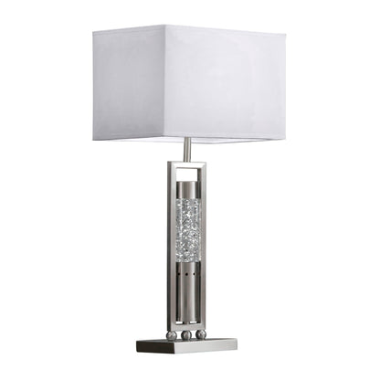 Lampe de table rectangulaire avec abat-jour, modèle Conover