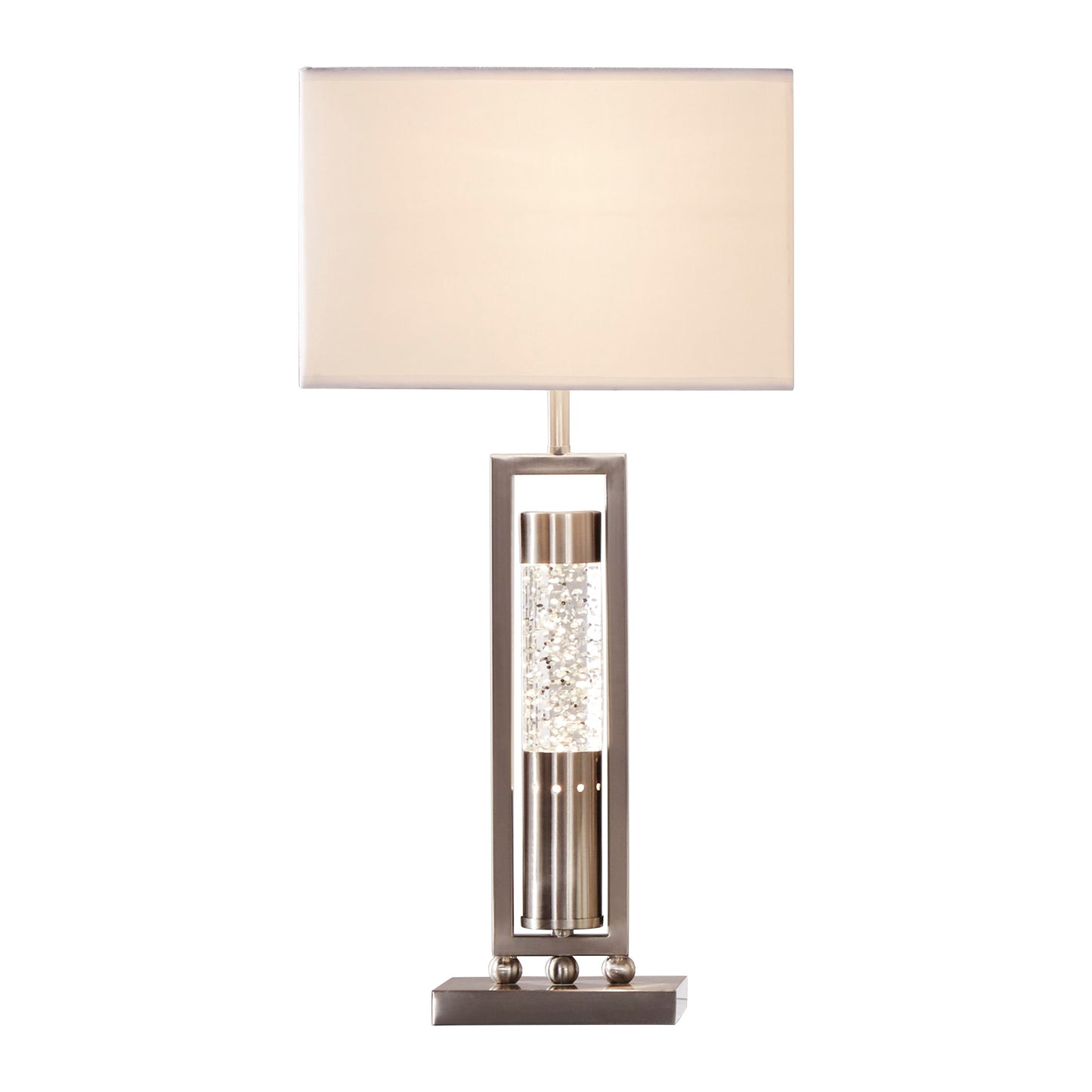 Lampe de table rectangulaire avec abat-jour, modèle Conover