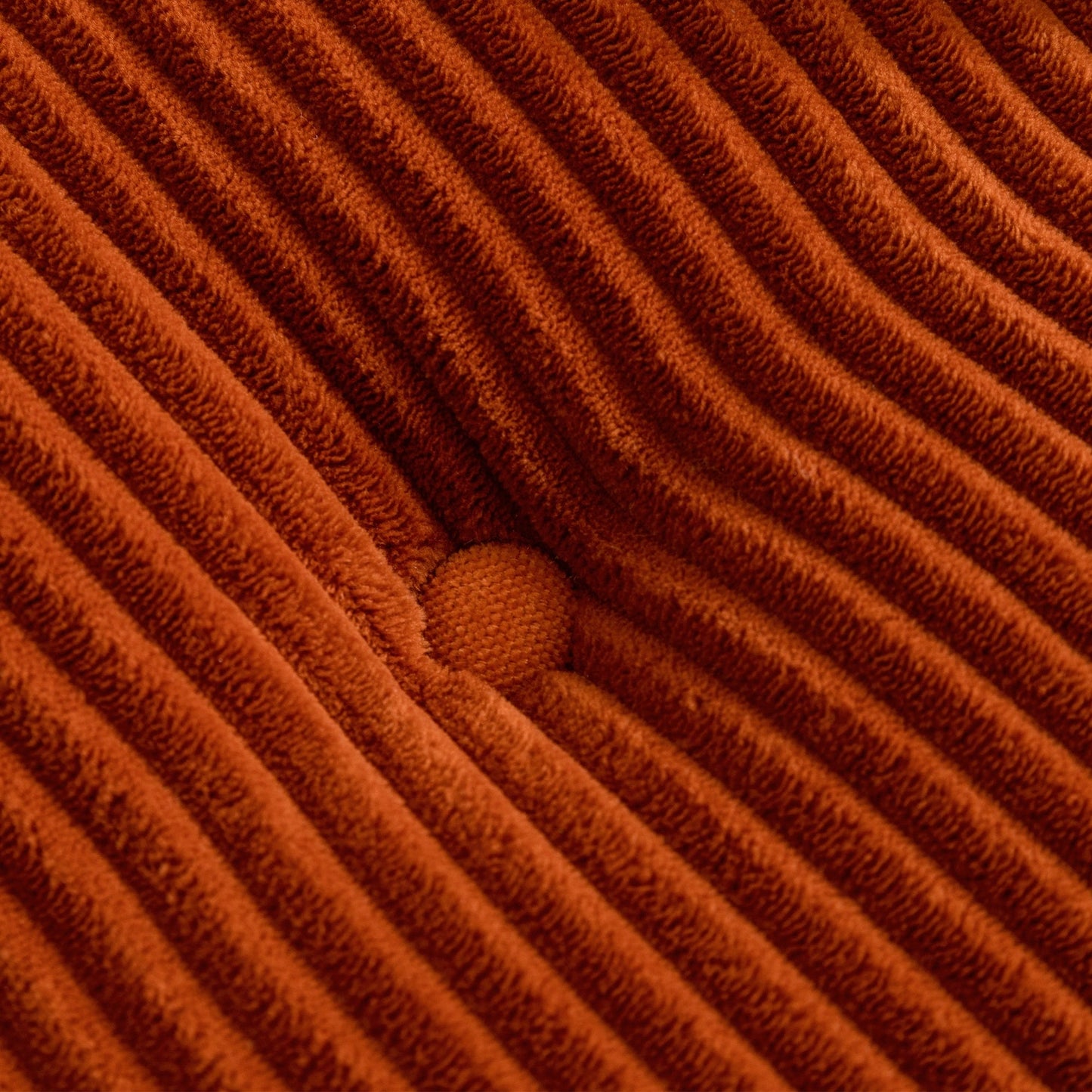 Canapé en mousse à mémoire de forme recouvert de velours côtelé avec pouf, canapé-lit en forme de beanbag - 48.4Lx67.7Wx24.4H