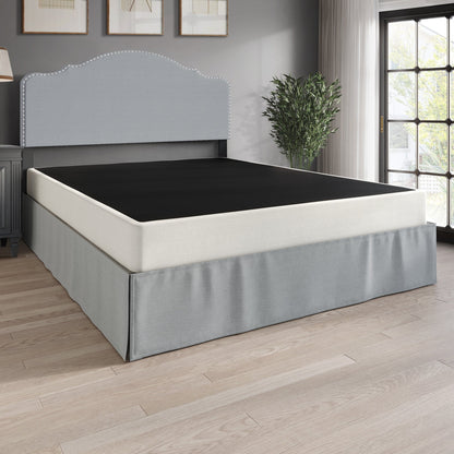 Sommier à ressorts métallique CraftPorch de 5 pouces avec revêtement en lin gris chaud