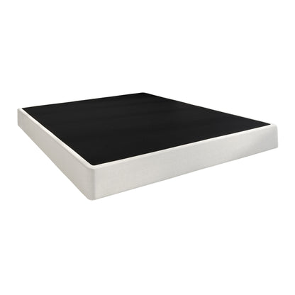 Sommier à ressorts métallique CraftPorch de 5 pouces avec revêtement en lin gris chaud