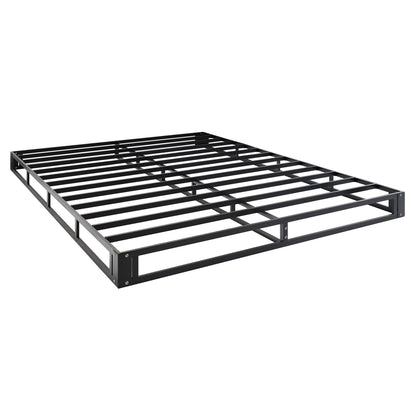 Sommier à ressorts métallique CraftPorch de 5 pouces avec revêtement en lin gris chaud