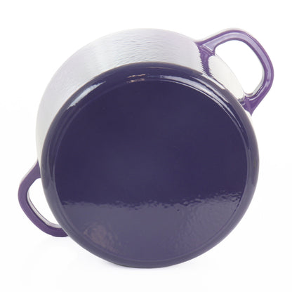 Casserole en fonte émaillée Crock-Pot Artisan, 2 pièces, 5 quarts, avec couvercle, couleur lavande