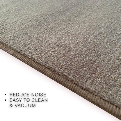 Custom Size Solid Design Beige,Brown,Red Color Non-Slip Rubber Backing- 26 Inch Wide x Your Choice of Length Runner Rug