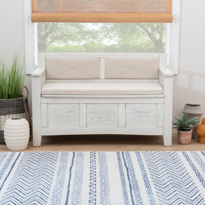 Banc d'entrée avec rangement et couvercle relevable en bois Dahlia