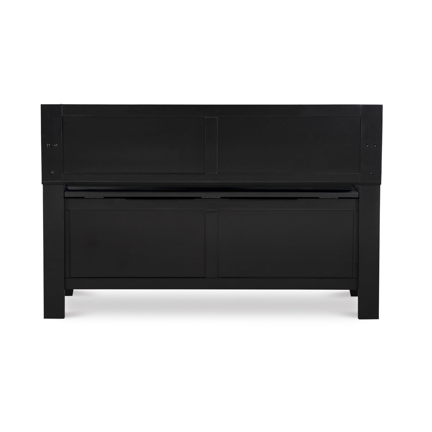 Banc d'entrée avec rangement et couvercle relevable en bois Dahlia