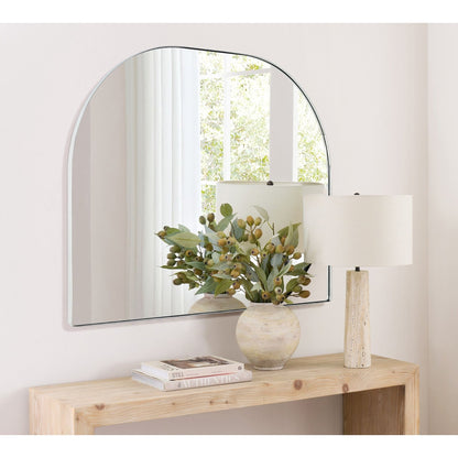 TEHOME Dezerae Grand miroir à arche pour cheminée, 102 cm (L) x 81 cm (H)