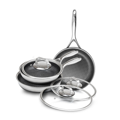 Ensemble de casseroles et poêles antiadhésives hybrides DiamondClad 6 pièces