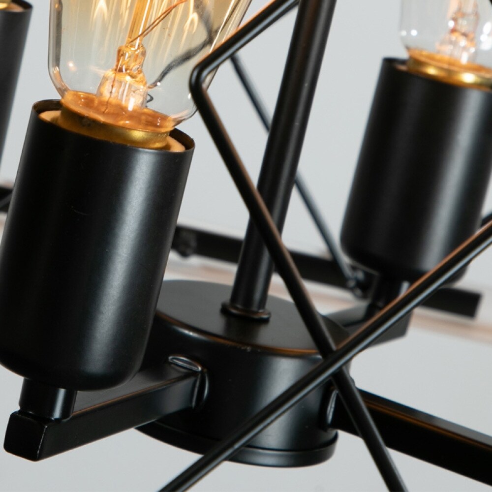 Luminaires à suspension à 4 lumières, style ferme, avec gradation, pour salle à manger, sans ampoules