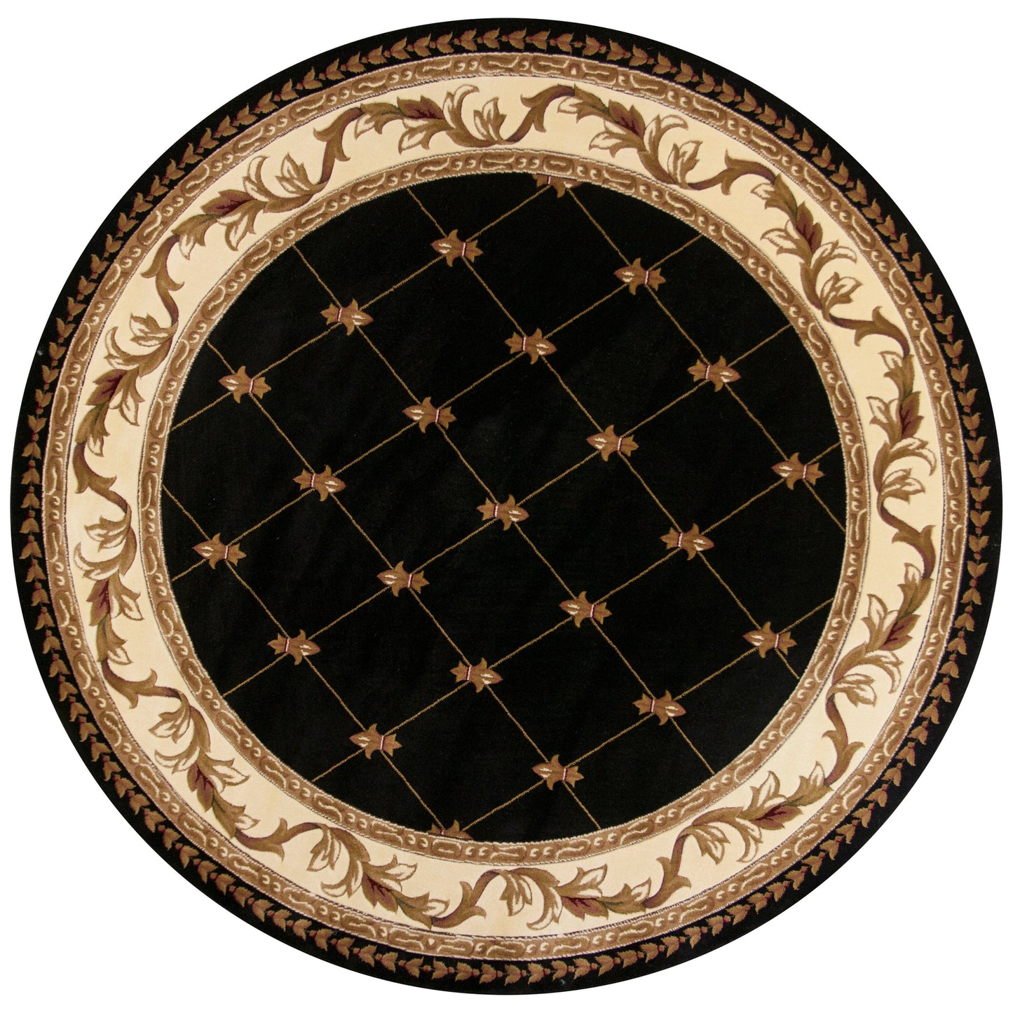 Domani Classics Victorian Bordered Trellis Area Rug