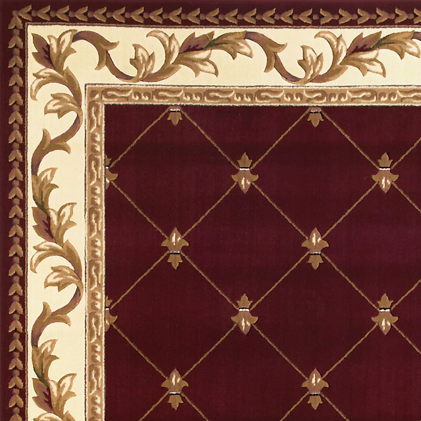 Domani Classics Victorian Bordered Trellis Area Rug