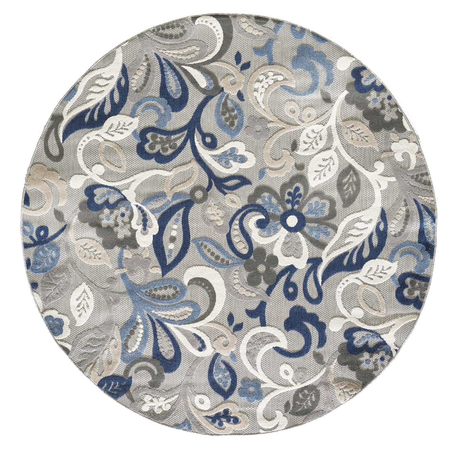Domani Napa Floral Textured Indoor/ Outdoor Rug